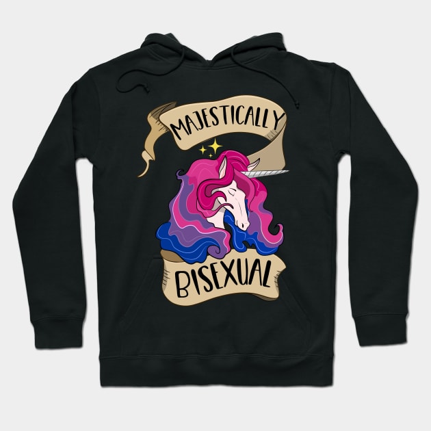 Majestically Bisexual Unicorn Hoodie by Eugenex